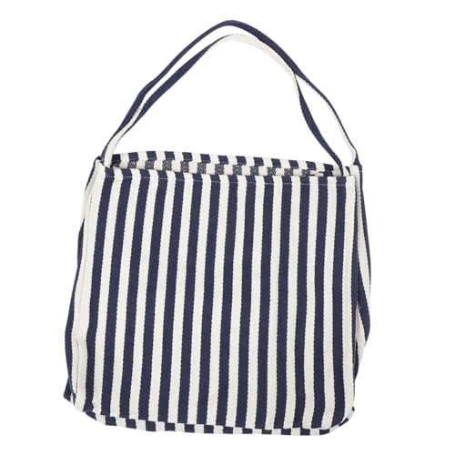 Gatuida Canvas Schultertasche Damen Große Kapazität Lässige Streifen Umhängetasche Leicht Tragbar Alltag Arbeit Reise Tasche von Gatuida