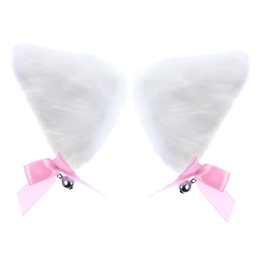 Gatuida Cat Ears Haarclip Plüsch Ohr Cosplay Party Haarschmuck für Damen Kostüm Fasching Weihnachten von Gatuida