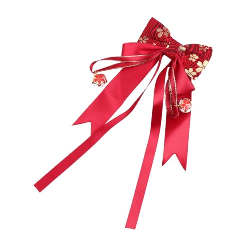Gatuida Chinesische Haarspange mit Schleifen design Langlebiges Haarzubehör für Mädchen Einfach zu Tragen Festlich Geeignet für Neujahr und Traditionelle Anlässe von Gatuida