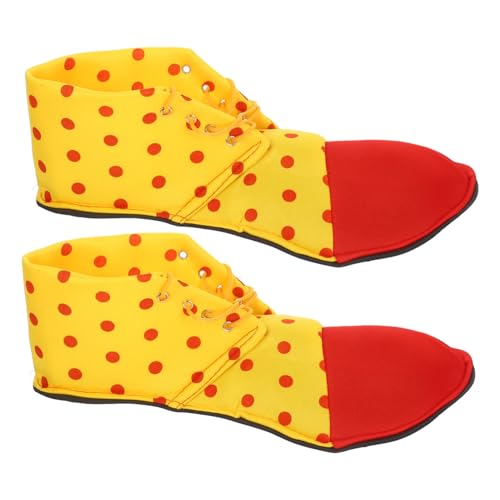 Gatuida Clown Schuhe Unisex Bunte Bühnenkostüm Schuhe mit Verstellbarem Band Langlebig und Wiederverwendbar für Karneval Halloween Fasching und Kostümpartys Einheitsgröße von Gatuida