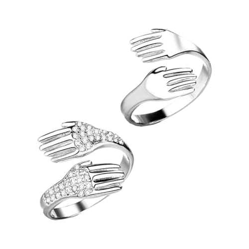 Gatuida Couple Rings mit Zirkonia für und Frauen Dekorative Finger Ringe für Valentinstag Komfortable Langlebige Eheringe mit Kreativem Design Teiliges mit Poliertem und Zirkonia Gatuida Couple Rings mit Zirkonia für und Frauen Dekorative Finger Ringe für Valentinstag Komfortable Langlebige Eheringe mit Kreativem Design Teiliges mit Poliertem und Zirkonia von Gatuida