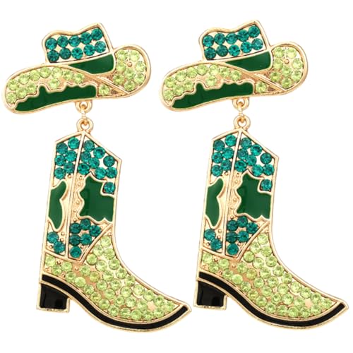 Gatuida Stiefel Ohrringe Damen Westernschmuck Strass Ohrhänger Cowgirl Schmuckaccessoires Für Mädchen Und Frauen von Gatuida