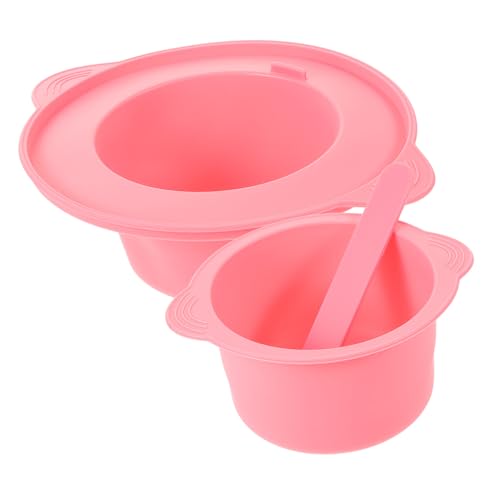 Gatuida DIY Silikon Maskenschüssel Hochtemperaturbeständiger Schmelztopf für Gesichtsmaske und Haarentfernung Rührstab Einfach zu Reinigen und Komfortabel Handhabung Wiederverwendbar von Gatuida