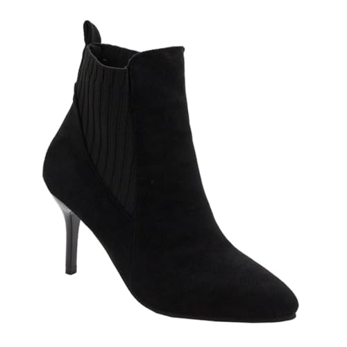 Gatuida Herbststiefel Damen Stiefeletten Spitze Stiefel Ankle Boot Modisches Schuhwerk Für Party Und Alltag Komfortabel Und Leicht Auszuziehen von Gatuida