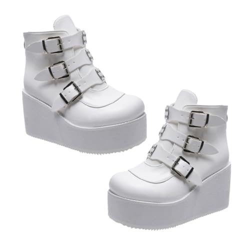 Gatuida Damen Ankle Boots mit Dickem Absatz Runde Zehen Kurzschaft Stiefeletten All Seasons Schuhe Atmungsaktiv und Komfortabel Vielseitig Kombinierbar für Alltag und von Gatuida