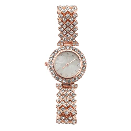 Diamant-damenuhr Kleid Strampler Für Frauen Reloj Automatico Para Mujer Schmuck Armbänder Damenuhren Armbanduhr Kleider Für Frauen Weiblich Klein Legierung Einstellen Fräulein von Gatuida