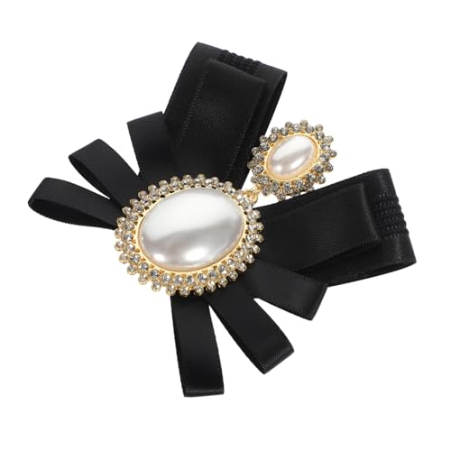 Gatuida Damen Brosche mit Perlen Schleife Große Anstecknadel für Mantel Revers Leichte und Langlebige Schmuckdekoration für Kleidung Kleider Schals und Hüte von Gatuida