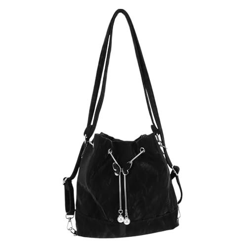 Gatuida Damen Crossbody Bucket Bag PU Stylische Umwandelbare Schultertasche Rucksack Handtasche Vielseitig Alltag Reise Kleiner Bequemer Organizer von Gatuida