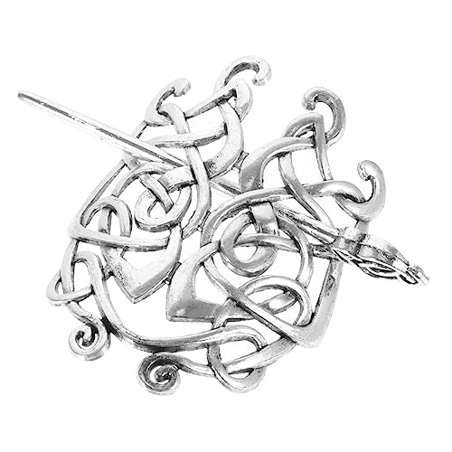 Gatuida Damen Haarnadel Metall Haarklammer Knoten Krone Design Kreativer Haarschmuck für Pferdeschwanz und Dutt Stilvoller Vintage Haarschmuck für Alltag und Festlichkeiten von Gatuida