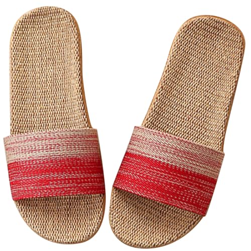 Gatuida Damen Hausschuhe Indoor Slippers mit Rutschfester Sohle Atmungsaktiv Leicht und Komfortabel Weiche Dicke Sohle für Zuhause Hotel und Reisen für Frühling und Herbst Rot Gatuida Damen Hausschuhe Indoor Slippers mit Rutschfester Sohle Atmungsaktiv Leicht und Komfortabel Weiche Dicke Sohle für Zuhause Hotel und Reisen für Frühling und Herbst Rot von Gatuida