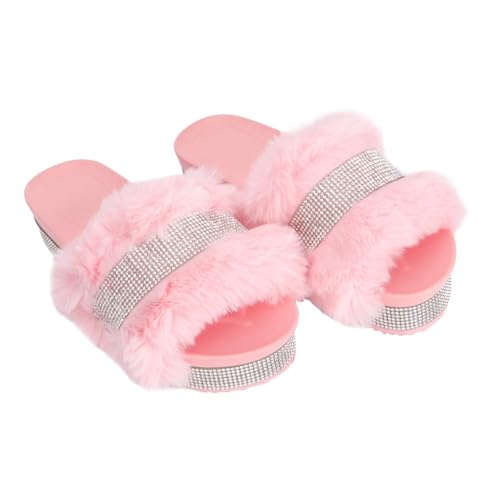 Gatuida Damen Hausschuhe Warm Plüsch Slipper mit Dicker Sohle und Funkelnden Strasssteinen Atmungsaktiv Rutschfest Gemütlich für Winter Indoor Geschenkidee für Frauen Rosa Gatuida Damen Hausschuhe Warm Plüsch Slipper mit Dicker Sohle und Funkelnden Strasssteinen Atmungsaktiv Rutschfest Gemütlich für Winter Indoor Geschenkidee für Frauen Rosa von Gatuida