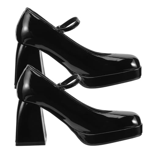 Gatuida Damen High Heels aus hochwertigem Material Schwarze Pumps mit Stabilem Absatz Leichter Arbeit Party und Festliche Anlässe Modische Schuhe für Damen von Gatuida