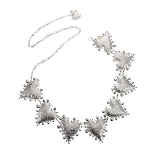 Gatuida Damen Hüftkette mit Herz Modischer Taillenschmuck Langlebigem Metall für Kleider Jeans Stilvolle Körperkette für Partys Romantische Gatuida Damen Hüftkette mit Herz Modischer Taillenschmuck Langlebigem Metall für Kleider Jeans Stilvolle Körperkette für Partys Romantische von Gatuida
