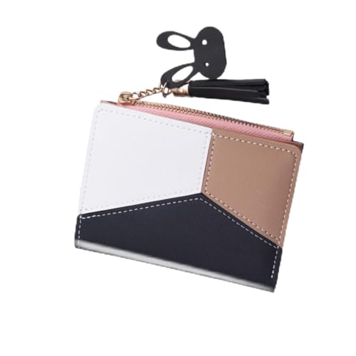 Gatuida Damen Kleine PU Geldbörse Kurz mit Tassel Modisch Multifunktional Tragbar Münzfach Kartenhalter Komfortabel und Langlebig Schwarz von Gatuida
