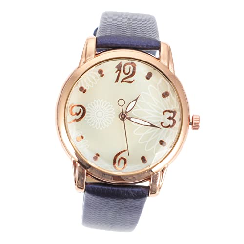 Gatuida Damen Lederarmbanduhr Freizeituhr Zahlen Analoguhr Armbanduhr Für Tägliche Aktivitäten Und Partys von Gatuida