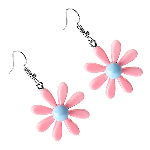 Gatuida Damen Ohrhänger Blumenohrringe mit Dangle Design Farbige Resin Daisy Blüten Hautfreundlich Modischer Schmuck für Alltag Dating Hochzeit für Mädchen und Frauen von Gatuida