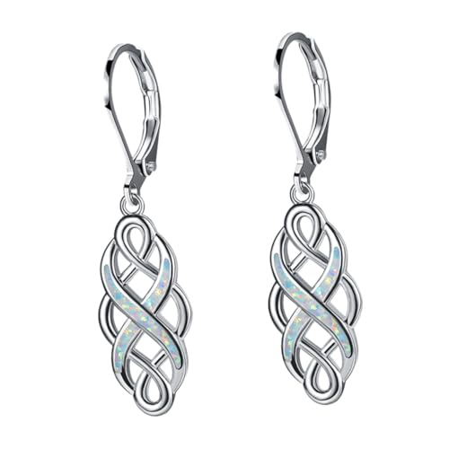 Gatuida Damen Ohrringe Weiß Retro Ethnischer Stil Geflochten Leicht Ohrstecker Schmuck Für Party von Gatuida