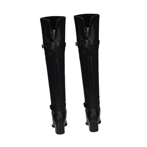 Gatuida Damen Overknee Stiefel Schwarz Warm Gefüttert Herbst Winter Hoher Blockabsatz Rutschfeste Sohle Komfortable Atmungsaktive Langschaftstiefel Gatuida Damen Overknee Stiefel Schwarz Warm Gefüttert Herbst Winter Hoher Blockabsatz Rutschfeste Sohle Komfortable Atmungsaktive Langschaftstiefel von Gatuida