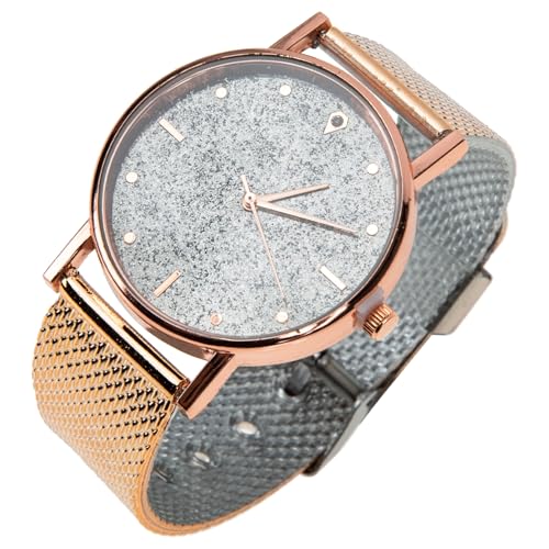 Gatuida Damen Quartz Uhr mit Silikonband Analoge Armbanduhr in Roségold und Silber Business und Freizeit Uhr für Frauen Leicht Präzise Komfortabel Vielseitig Kombinierbar von Gatuida