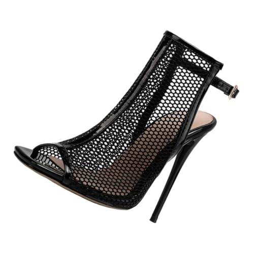 Gatuida Damen Sandalen High Heels Cutout Peep Toe Elegant Modisch Feiner Absatz Schwarz für Hochzeit Party Konzert Büro Gatuida Damen Sandalen High Heels Cutout Peep Toe Elegant Modisch Feiner Absatz Schwarz für Hochzeit Party Konzert Büro von Gatuida