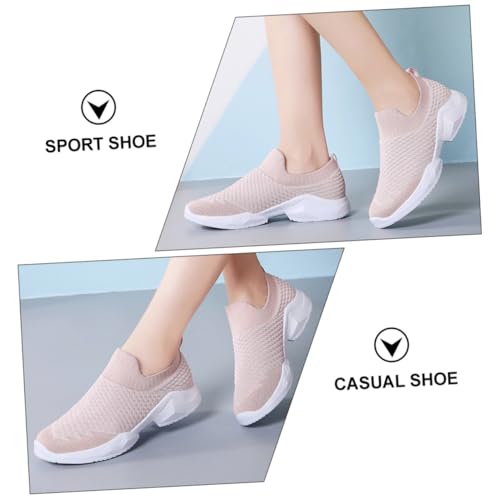 Gatuida Damen Slip Sneaker Atmungsaktiv Mesh Leicht Elastisch Komfortabel Outdoor Freizeitschuhe rutschfest Reise Schuhe von Gatuida