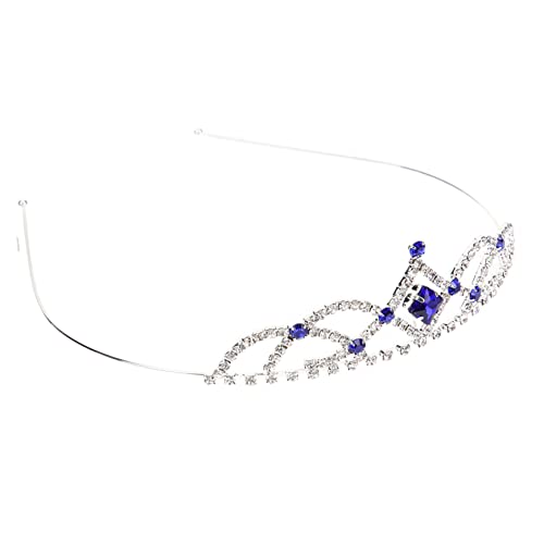 Gatuida Damen Tiara mit Blauen Strasssteinen Langlebige Legierung Leichtes Braut Diadem für Hochzeit Party und Festliche Anlässe Königliche Krone für Braut und Prinzessin von Gatuida