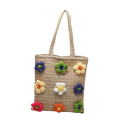 Gatuida Damen Umhängetasche aus Geflochtenem Stroh Modische Tote Bag Khaki Leichte Schultertasche für Alltag Schule und Freizeit Strapazierfähige Handtasche für Frauen und Mädchen Gatuida Damen Umhängetasche aus Geflochtenem Stroh Modische Tote Bag Khaki Leichte Schultertasche für Alltag Schule und Freizeit Strapazierfähige Handtasche für Frauen und Mädchen von Gatuida