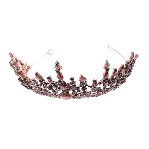 Gatuida Delikate Barock Tiara Haar Accessoire mit Funkelnden Strasssteinen Retro Design Eleganter Haarschmuck für Geburtstag Hochzeit Party und Festliche Anlässe von Gatuida