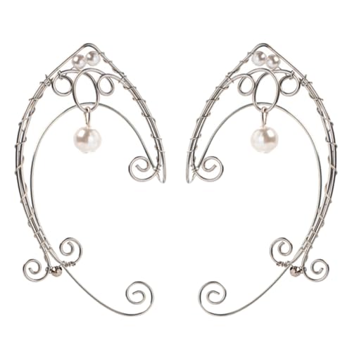 Gatuida Delikate Ohrmanschette Damen Ear Cuff Ohrclip frei von Piercing Handgefertigt Modisches Ohraccessoire Bequemes Tragen Geeignet für Frauen und Mädchen von Gatuida