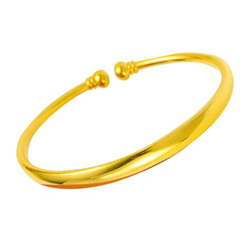 Gatuida Delikates Damen Armband aus Umweltfreundlichem Messing mit Glatter Oberfläche Stilvoller Offener Armreif für Frauen und Mädchen Modisches Geschenk zu Geburtstag Hochzeit von Gatuida