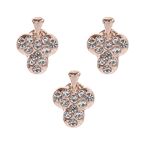 Gatuida Diamantschmuck 3 Stücke Dekorative Ring Strass Clever Charme Uhr Bands Charms Zubeh?r für Frauen Intelligente Uhr Rose Golden Uhrenzubehör von Gatuida