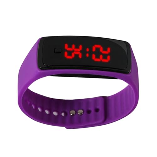 Gatuida Digitaluhr Für Junge Mädchen Outdoor Lauf-silikonband Led-armband Silikon-digitaluhr Kinderuhr Armreifen Mit Mittlerer Taste Uhrzeit Anzeige Unisex-geeignet Für Mädchen Und von Gatuida