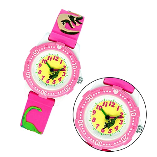 Gatuida Dinosaurier Muster Armbanduhr Für Junge Mädchen wasserdichte Quarzuhr Mit Cartoon Design Einstellbares Armband Für Jungen Und Mädchen Modische Und Langlebige Uhr von Gatuida