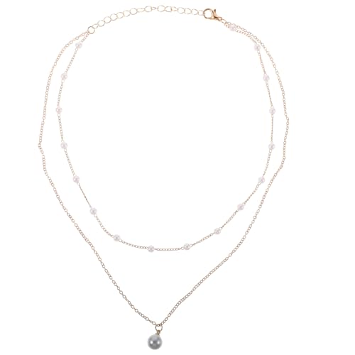 Gatuida Mehreihige Goldene Perlenhalsketten Für Damen Perlenkette Mit Anhänger Layering-halskette Minimalistisch Gatuida Mehreihige Goldene Perlenhalsketten Für Damen Perlenkette Mit Anhänger Layering-halskette Minimalistisch von Gatuida
