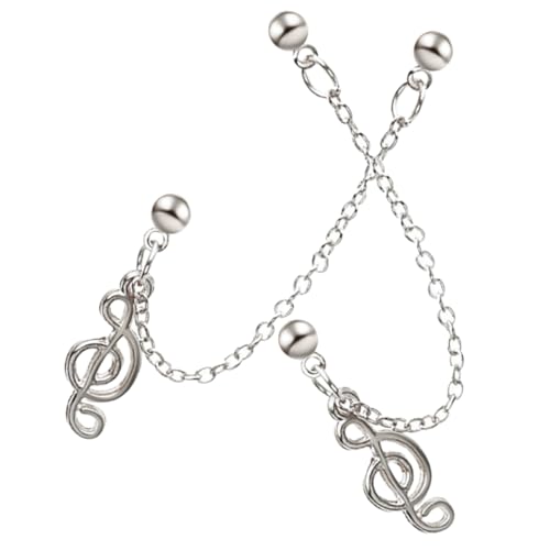 Gatuida Musiknote Ohrringe Damen Mit Kettenohrringe Doppelpiercing Ohr Schmuck Mode Ohrringe Für Mädchen Ohrschmuck Mit Musiknote Design von Gatuida