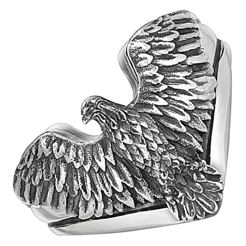 Gatuida Eagle Verstellbarer mit Vintage Eagle Muster für und Frauen Modischer Finger Schmuck für Tägliches Tragen und an Familie und Freunde von Gatuida