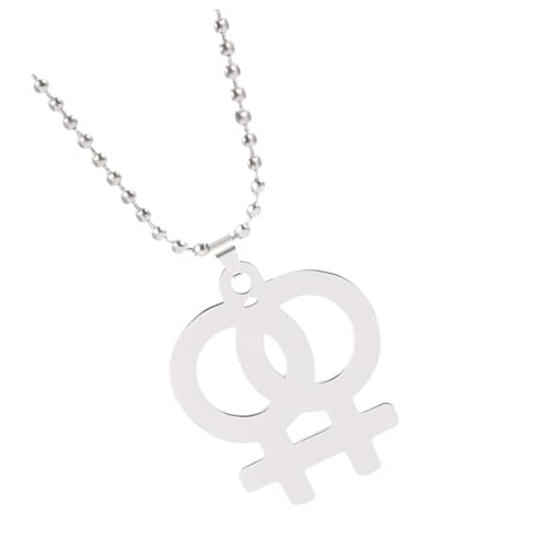 Gatuida Edelstahl Damen Halskette mit Filigraner Hohler Clavicle Chain Langlebige Leichte Statement Kette Anhänger Vielseitig für Hochzeit Party Alltag und Geeignet von Gatuida