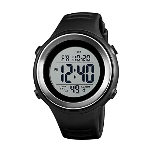 Gatuida Outdoor wasserdichte Elektronische Uhr Für Studenten Mit Luminiszenz Verstellbare Armbanduhr Für Männer Praktische Multifunktionsuhr Mit Alarm Und Datum von Gatuida