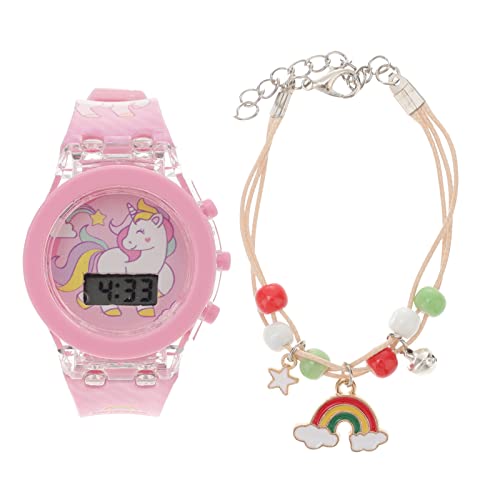 Gatuida 1 Satz Kinderuhr Geschenke Fitnessuhren für Junie B Jones Kindergarten-Box-Set Mode Mädchenspielzeug Spielzeuge leuchtende Uhr leuchtende Armbanduhr Musik Anschauen Gizmo Gurt 3D von Gatuida