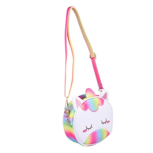 Gatuida Einhorn Umhängetasche Süßes Mädchen Schultertasche Schimmerndes Rot Modisch Vielseitig für Alltag Urlaub und Festtage Geeignet von Gatuida
