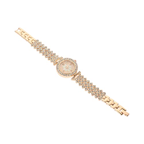 Gatuida Einstellbare Damenarmbanduhr Mit Funkelnden Strasssteinen Zarte Quartz-Uhr Für Mädchen Für Freizeit Schule Und Partys Roségold von Gatuida