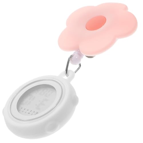 Gatuida Krankenschwester Clip On Uhr Digital – Einziehbare Silikon Taschenuhr für Pflegekräfte Leicht und Praktisch von Gatuida