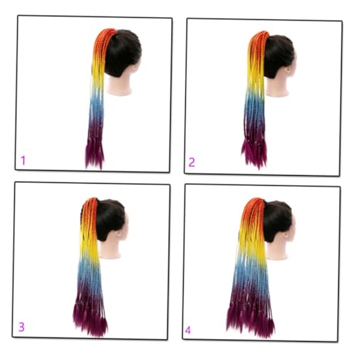 Gatuida Elastische Haargummis für Zöpfe und Pferdeschwanz Langlebige Geflochtene Haarbänder Haarverlängerung Ringe Vielseitig für Mädchen und Alltag Party und Cosplay Geeignet von Gatuida