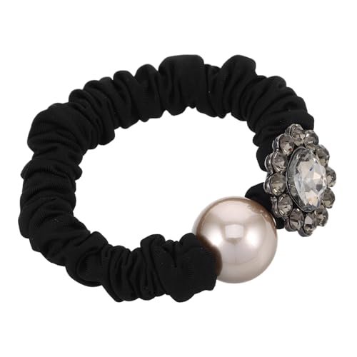 Gatuida Elastische Haargummis mit Funkelnden Strassblumen Robuste Haarbänder für Frauen und Mädchen Einfache Langlebige Haarschmuck Accessoires Passend für Frisuren und Haartypen von Gatuida