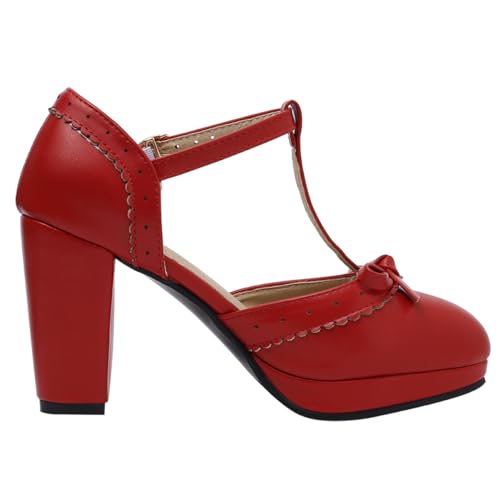 Gatuida Elegante Damen Sandaletten mit Schleifen design Chunky High Heels Atmungsaktiv und Langlebig für Sommerpartys Büro und Hochzeiten Komfortabel und Modisch Weiß von Gatuida