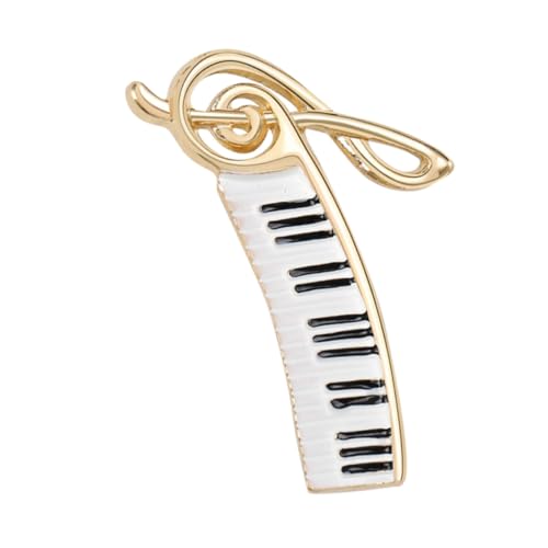 Gatuida Elegante Klavier Brosche Damen Anstecknadel aus Robustem Material Modisches Musik Accessoire für Kleidung und Geschenkidee für Pianisten von Gatuida