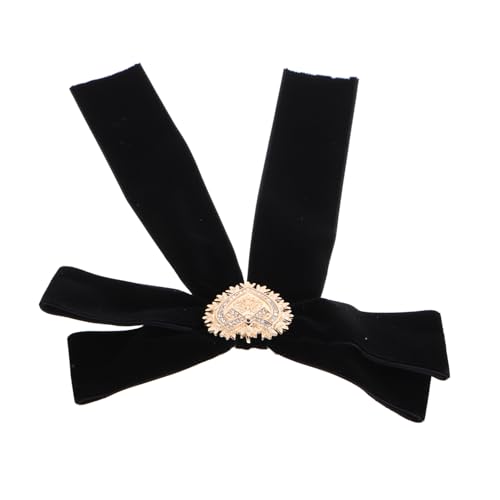 Gatuida Elegante Samt Schleifenbrosche mit filigranem Muster Feine Verarbeitung aus Velvet und Zinklegierung Vielseitig Einsetzbar für Hemdkragen Taschen und Hüte Stilvolles von Gatuida