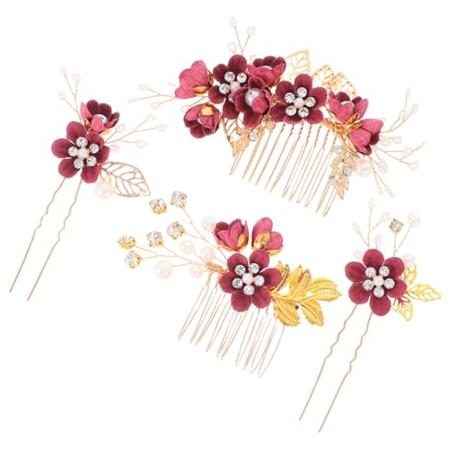 Gatuida Eleganter Braut Haarkamm Teilig Große Rote Blüten Haarschmuck Hochzeitsschmuck für Damen und Bräute Stilvoller Floraler Kopfschmuck Gatuida Eleganter Braut Haarkamm Teilig Große Rote Blüten Haarschmuck Hochzeitsschmuck für Damen und Bräute Stilvoller Floraler Kopfschmuck von Gatuida