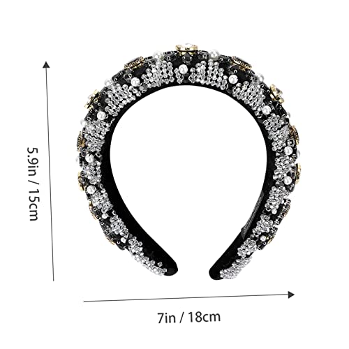 Gatuida Eleganter Braut Haarreif Damen mit Funkelnden Strassperlen Luxuriöser und Perlenbesatz Hochwertiger Hochzeits und Festtagsaccessoire für Frauen und Mädchen von Gatuida