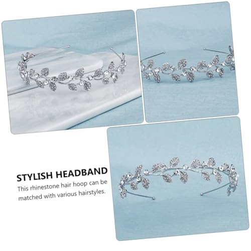 Gatuida Eleganter Haarreif mit Kristallblättern Modisches Haaraccessoire aus Hochwertiger Funkelndes Haarschmuck für Damen Geeignet für Partys Hochzeiten und Festliche Anlässe von Gatuida